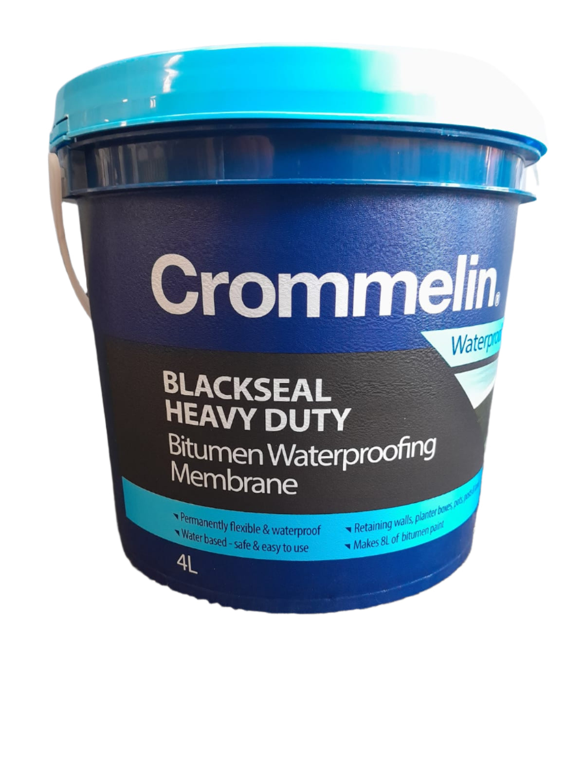 Crommelin Blackseal Heavy Duty Bitumen Waterproofing Membrane Membrane 4L
