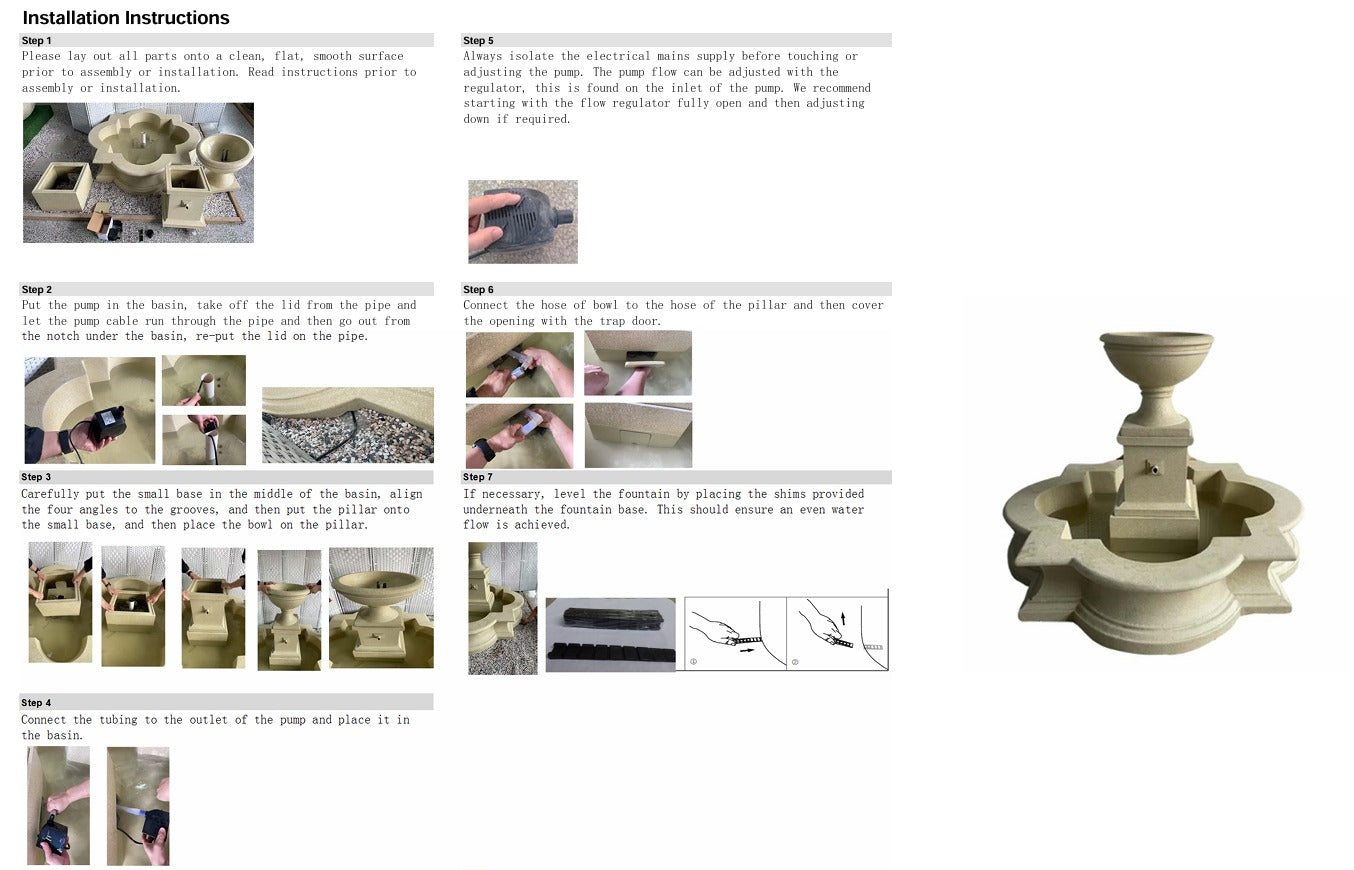 Olympia Fountain - New product 2025 Water Feature Fountain