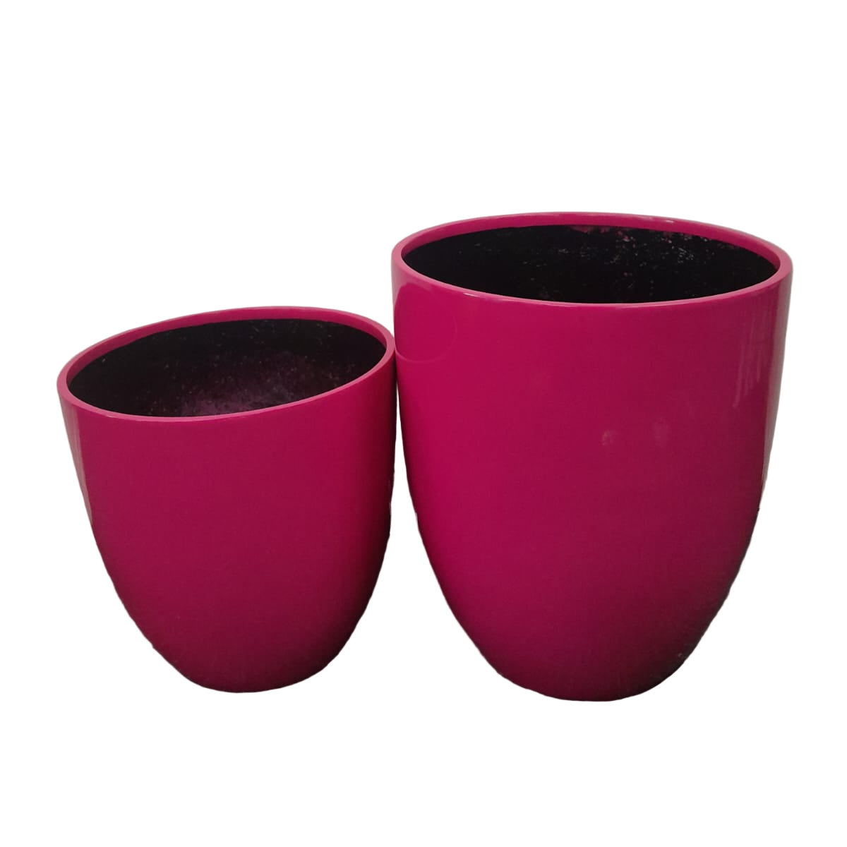Tall Egg Decor Pot Pot 17x17 Gloss Pink