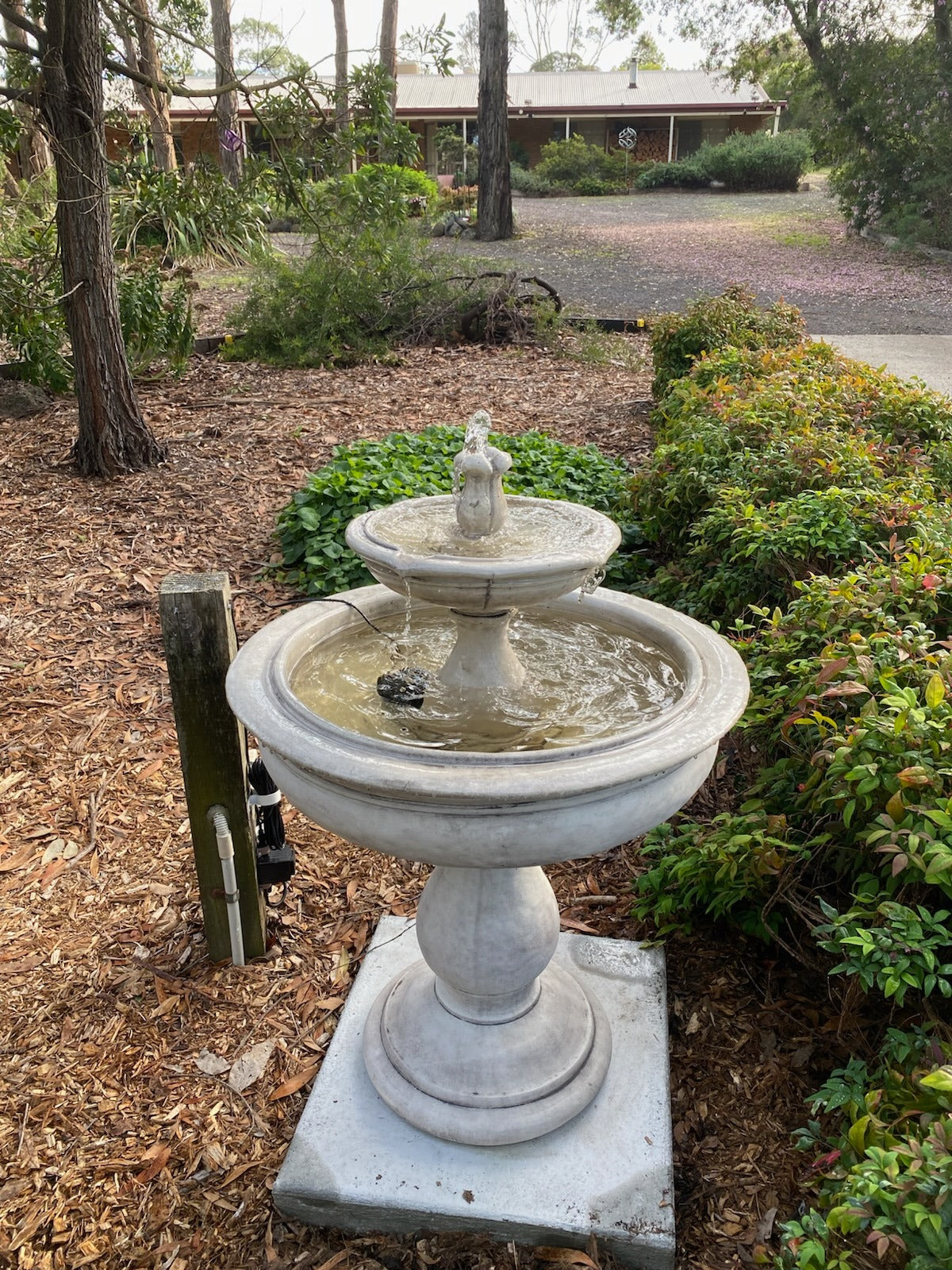 Courtyard Fountain Water Feature Standard Grey