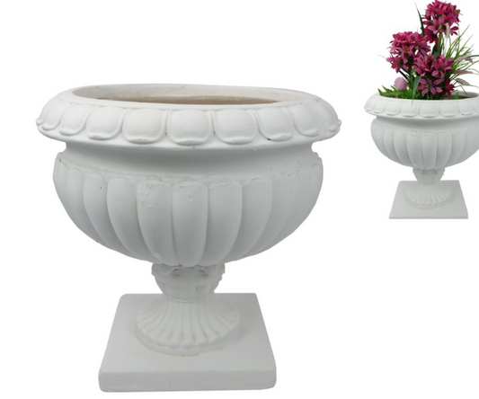 White Garden Urn Urn