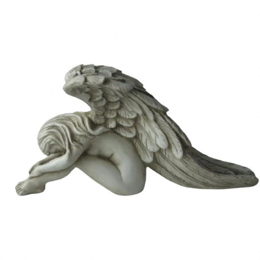 Sitting Angel With Wings Statue  