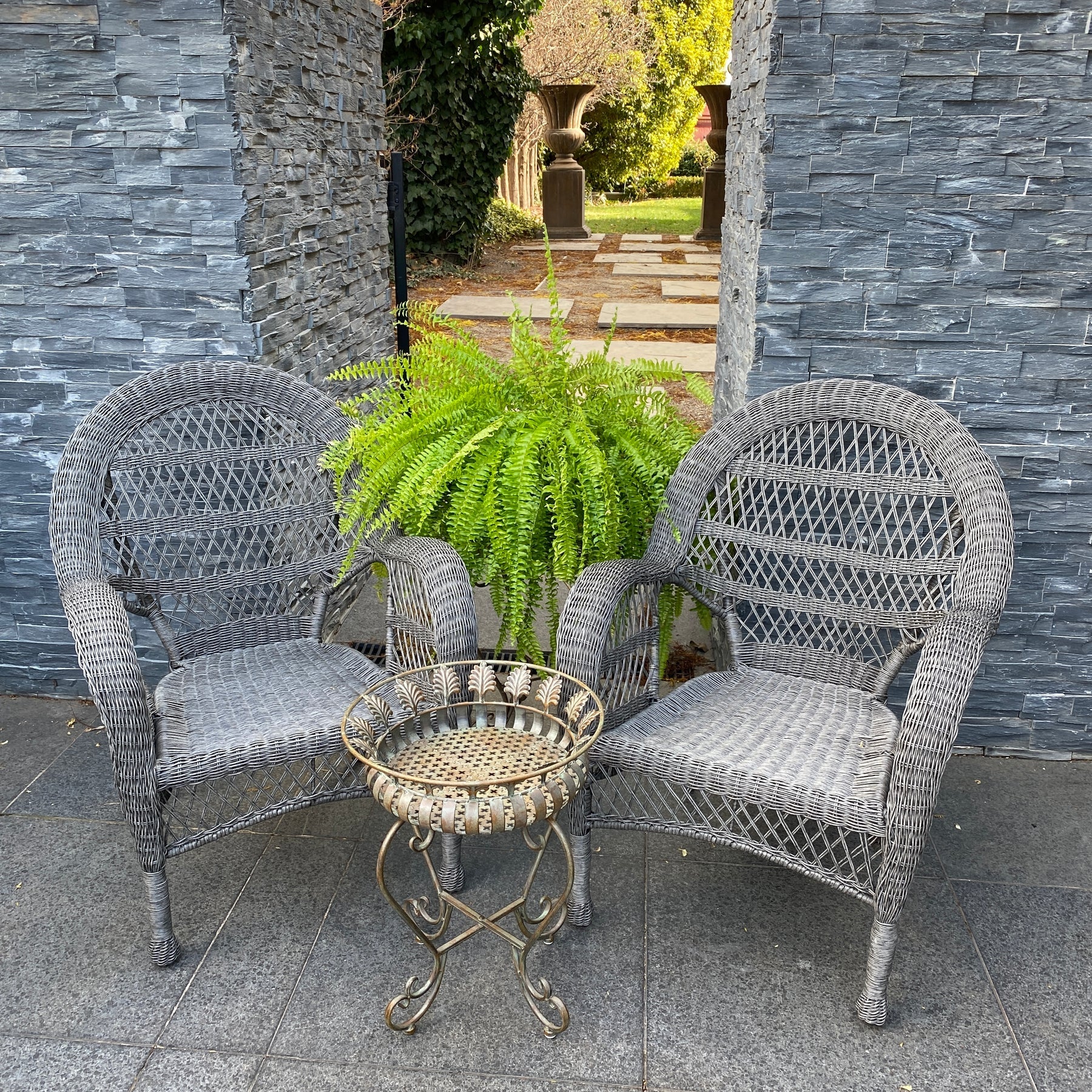Province Chair (Poly Wicker) Outdoor Furniture Grey