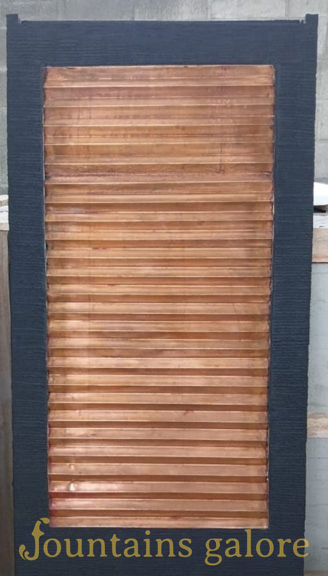 Zig Zag Copper Wall Fountain
