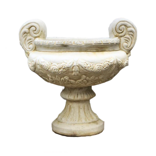 Closed-Handle Urn Urn and Pedestal  