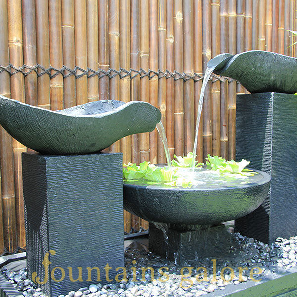 Double Wave Fountain Water Feature  