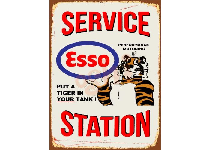 Esso Tiger Sign Décor  