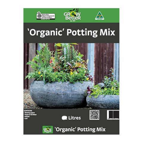 30lt Organic Potting Mix AO CERT (72) Garden Supplies