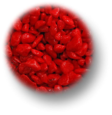 Painted Red Gravel Aquarium Gravel & Substrate  