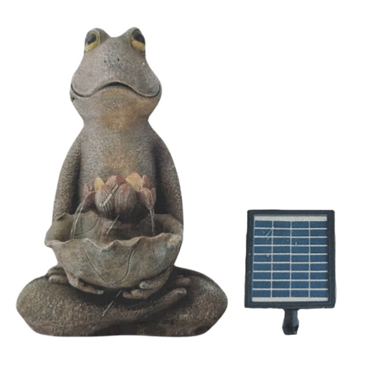 Frog Solar Fountain Water Feature  