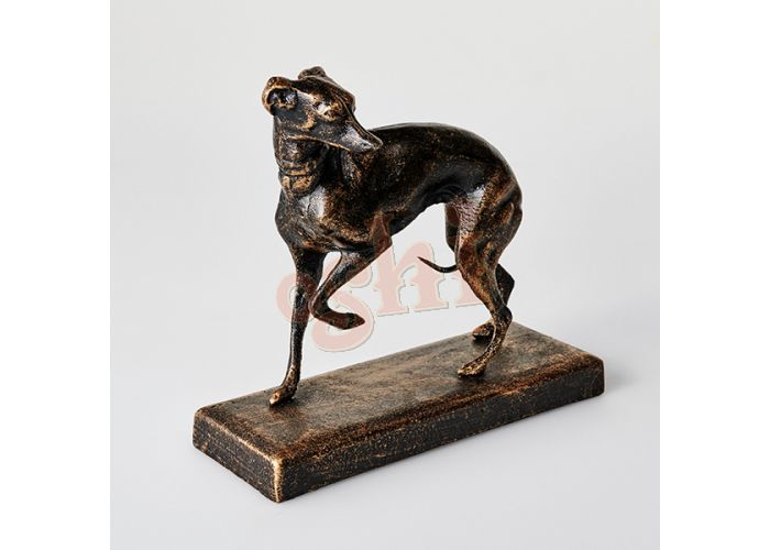 Greyhound Italian on Base Statue  