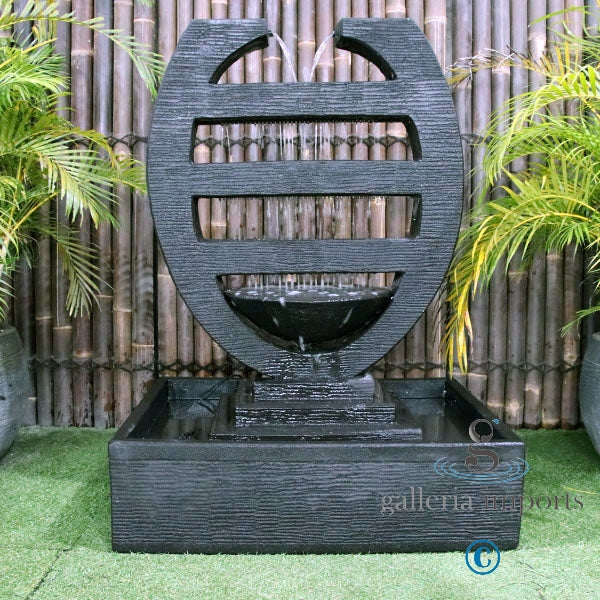Harp Fountain Water Feature Charcoal Standard