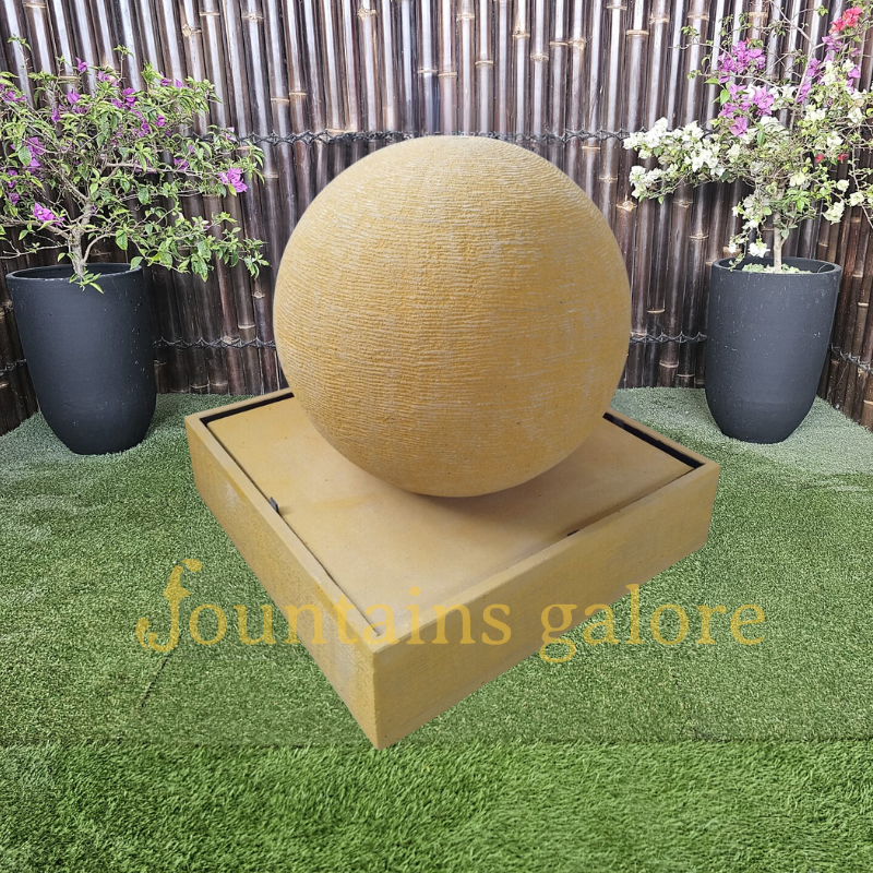 Luna Ball Fountain – Large Water Feature Sandstone Standard