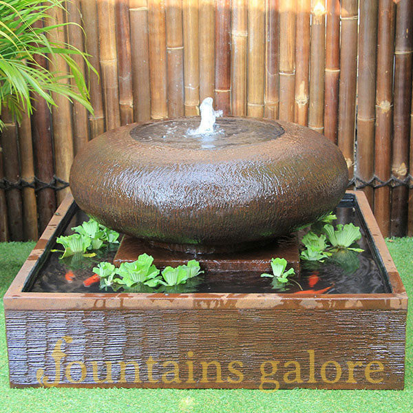 Moon Pot Fountain Water Feature  