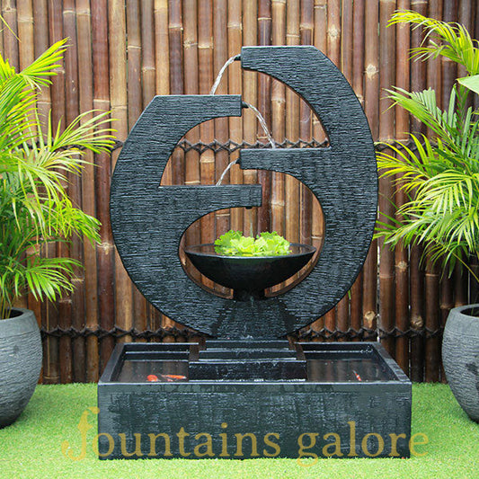 Eclipse Fountain (New) – Medium Water Feature Charcoal Standard (240V)
