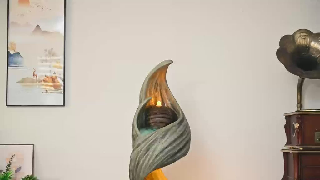 Modern Flame Fountain - New Product 2026 Water Feature
