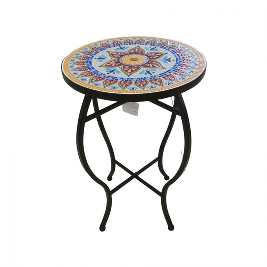 Red-Mosaic Flower Pot Stand Furniture  