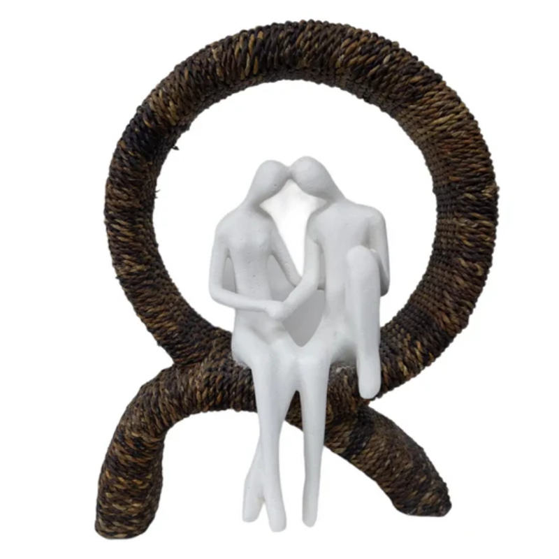Rattan Lovers Statue Statue  