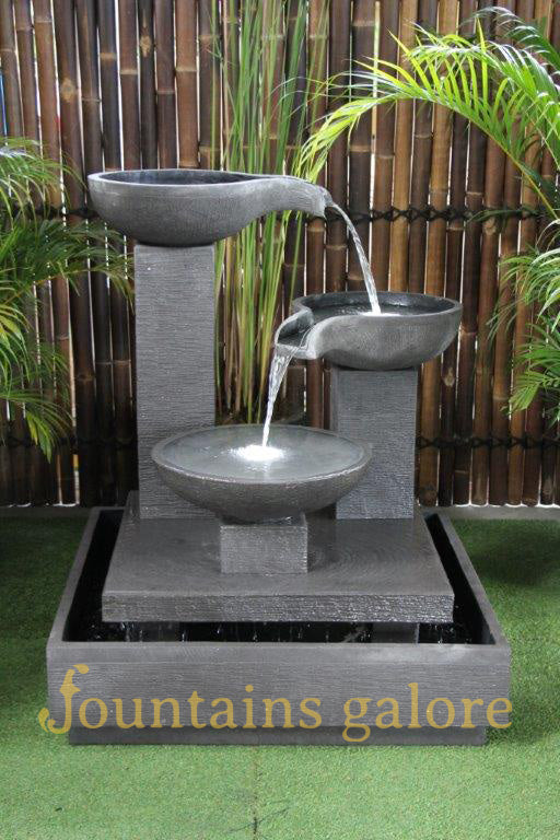 Trio Bowl Fountain Water Feature  