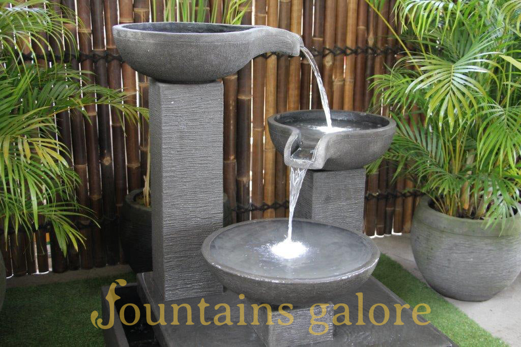 Trio Bowl Fountain Water Feature  
