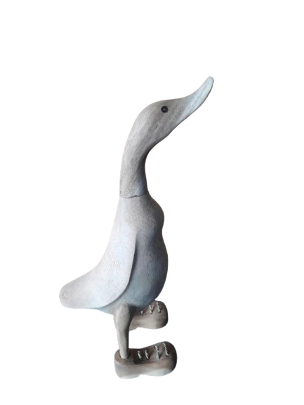 Wooden Duck Statue