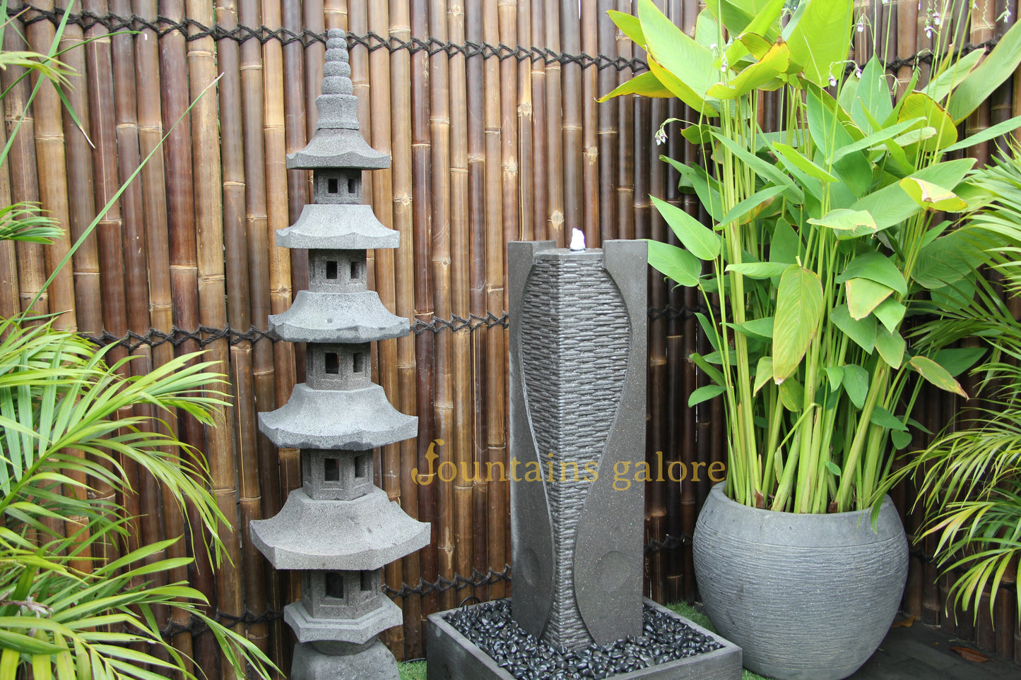Ying Yang Fountain Water Feature  
