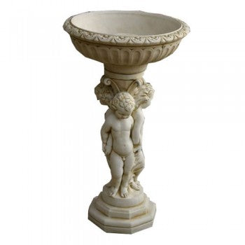 Large 3 Cherub Birdbath Bird Bath  