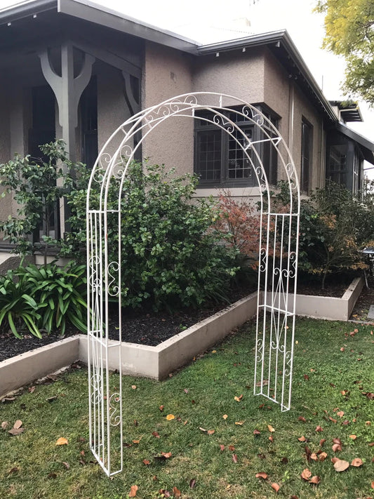 Metal Garden Arch Cream Furniture  