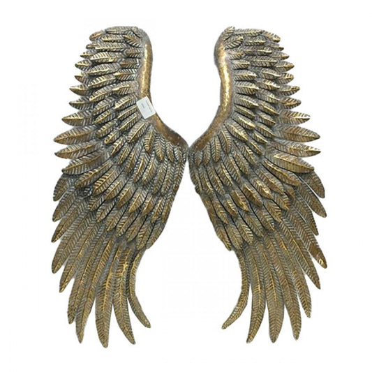 Pair of Metal Wings Statue  