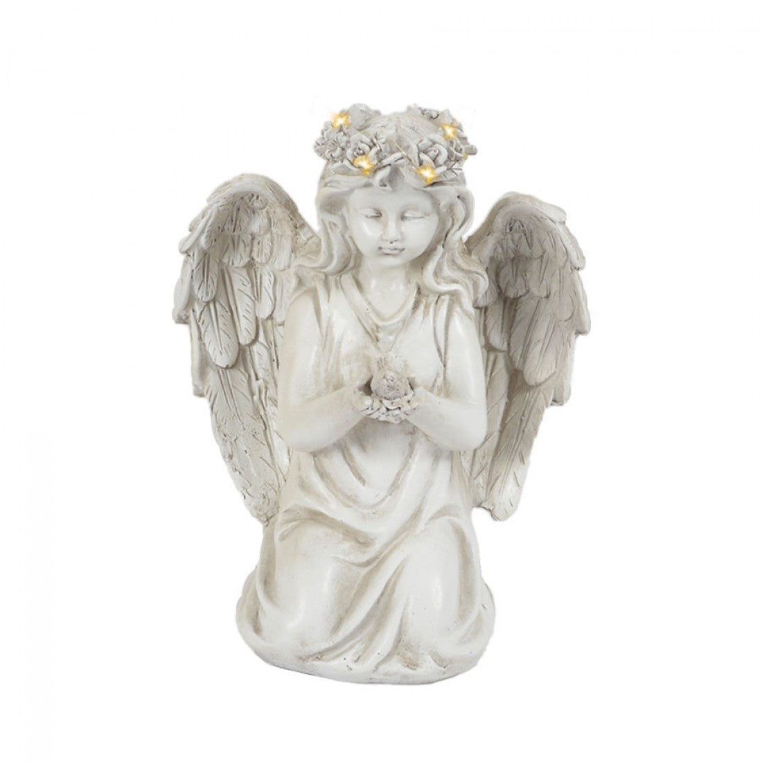 Angel with Dove w/ LED Statue  