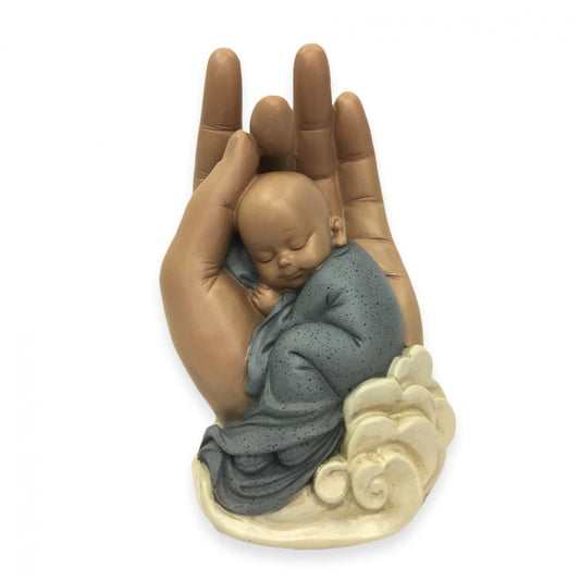 Monk Sleeping in Hand Statue  