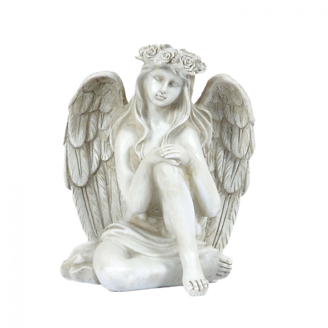 Angel with T-Light Holder Statue  