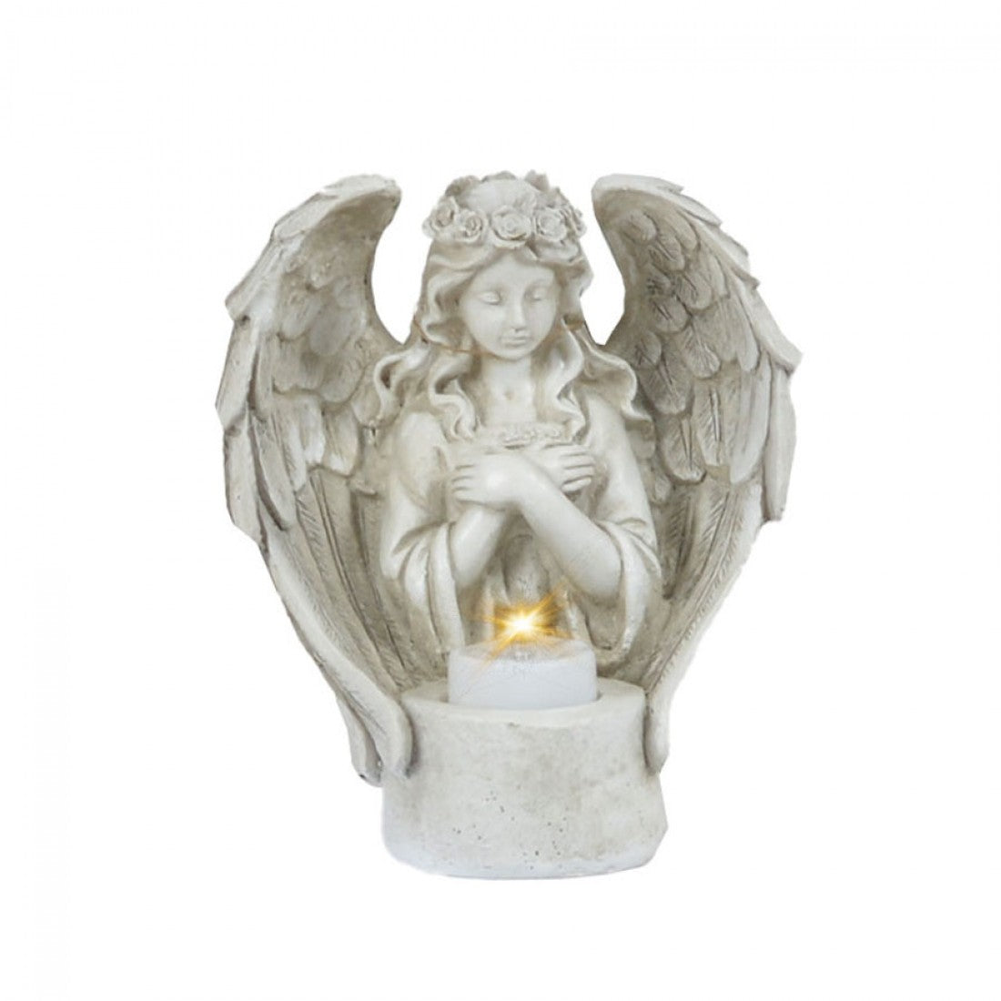 Winged Angel with T-Light Holder