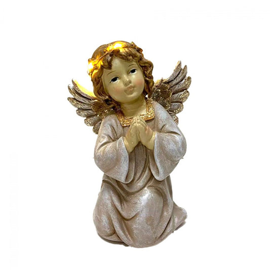 X'mas Praying Cherubi Statue  