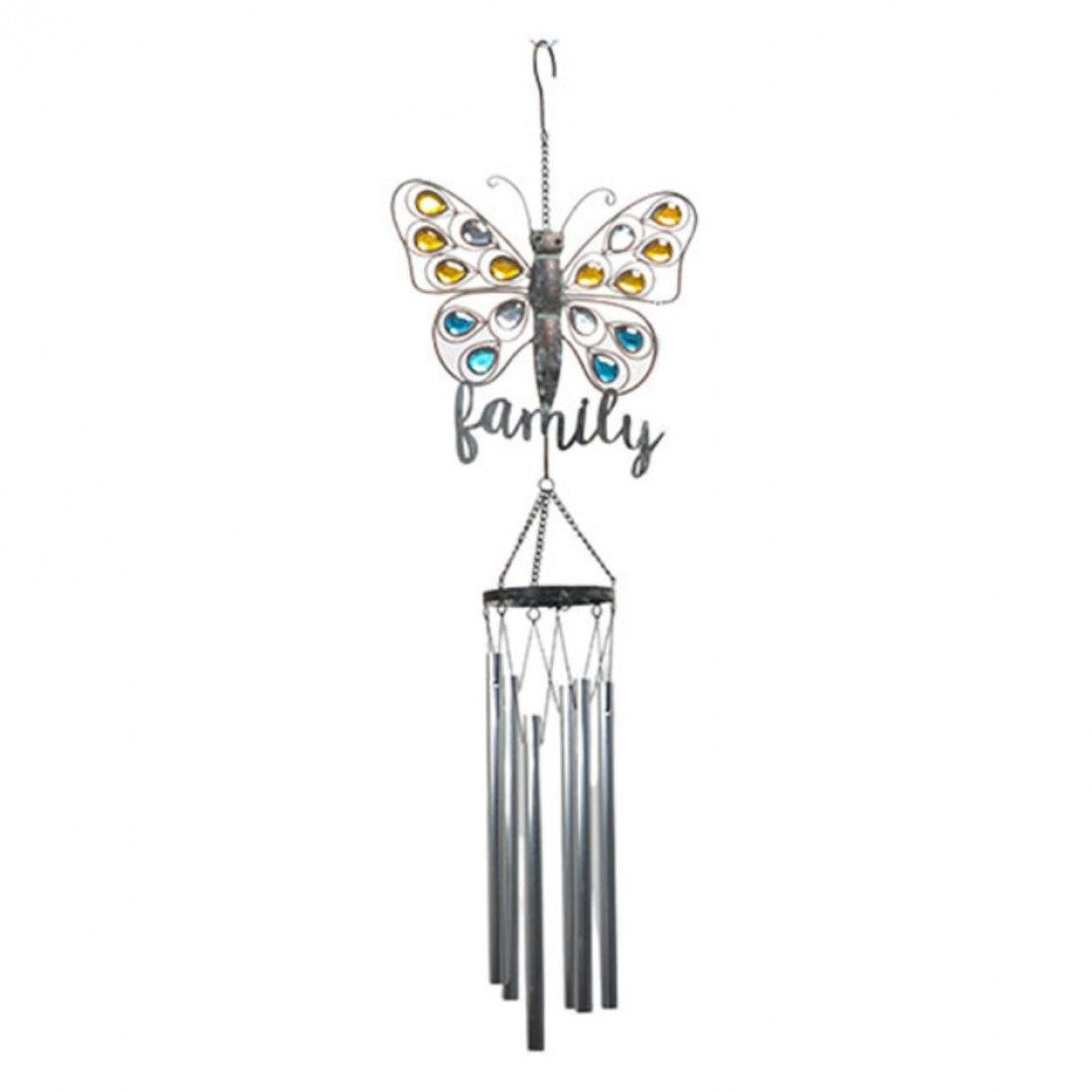 Family Butterfly Windchime Statue  