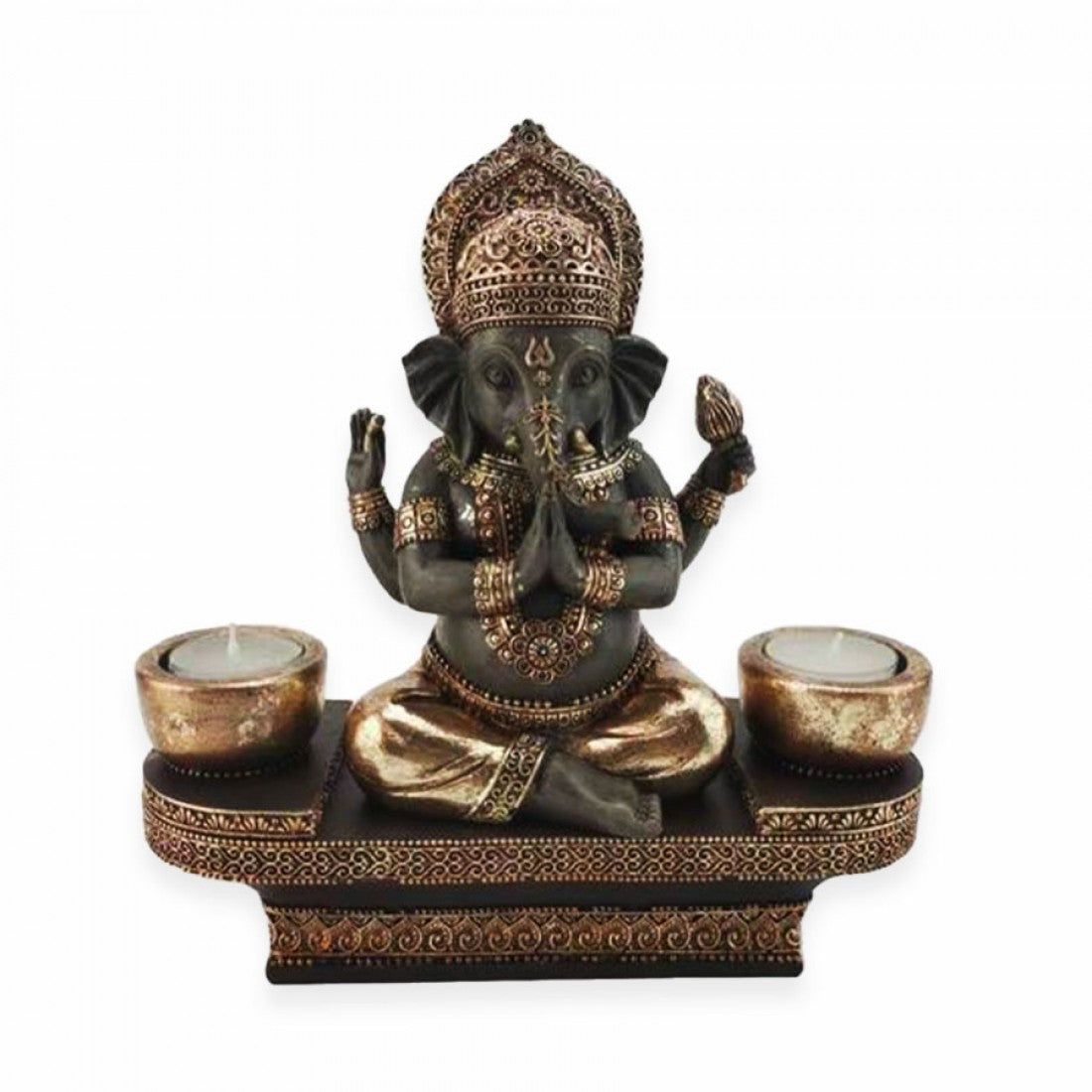 Ganesha Candle Holder Statue  