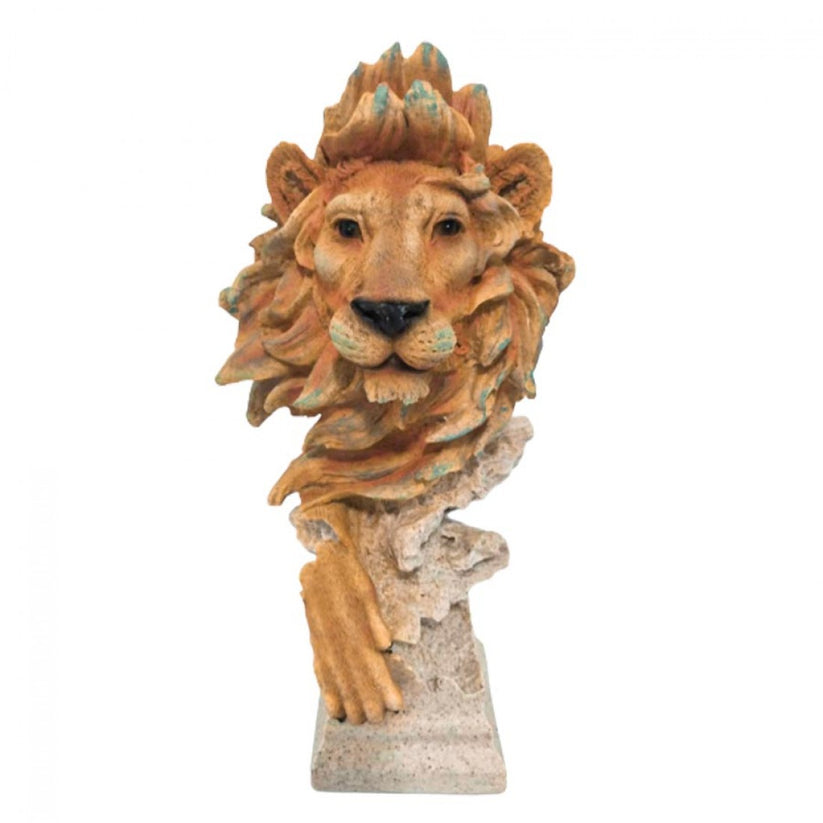 Resin Lion Head Statue