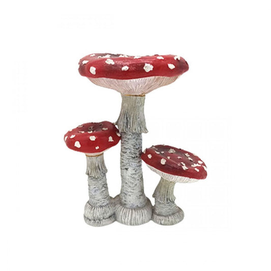 White Spotted Red Mushroom Statue  