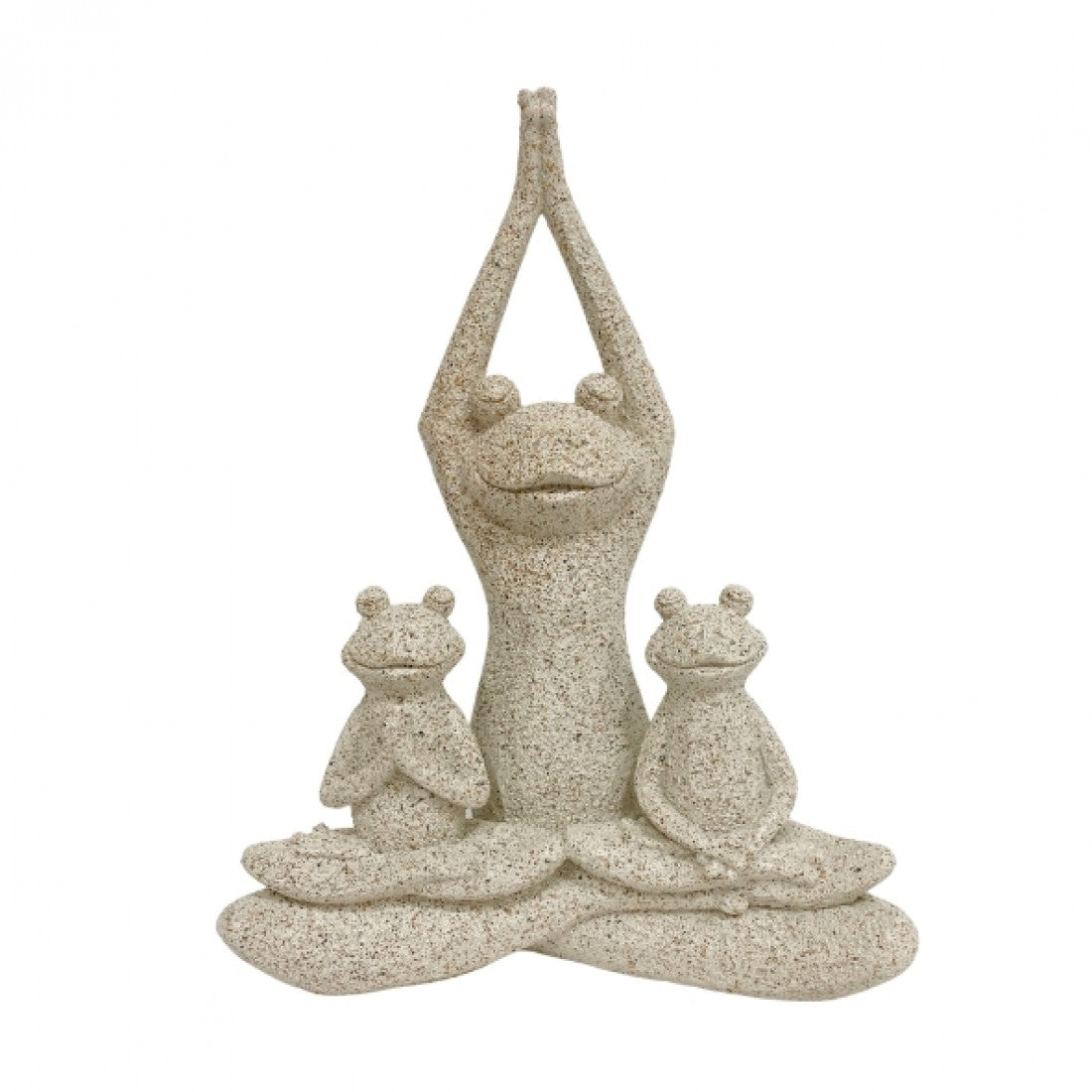 Frog Family Yoga Statue Statue  