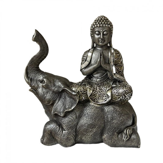 Buddha sitting on Elephant Statue Statue  