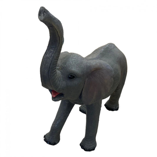 Elephant with Raised Trunk Statue Statue  