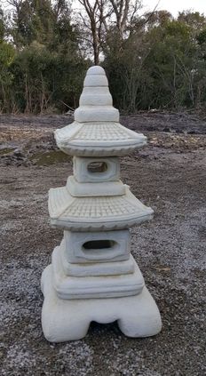 3 Piece Temple Statue  