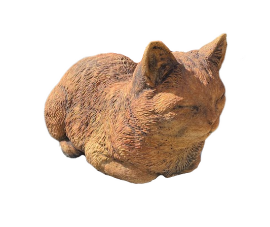 Loaf Cat Statue Statue Rust 