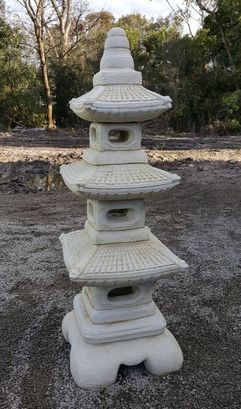 4 Piece Lantern Statue  