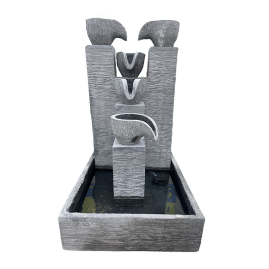 Double Canting Showers Fountain Water Feature  