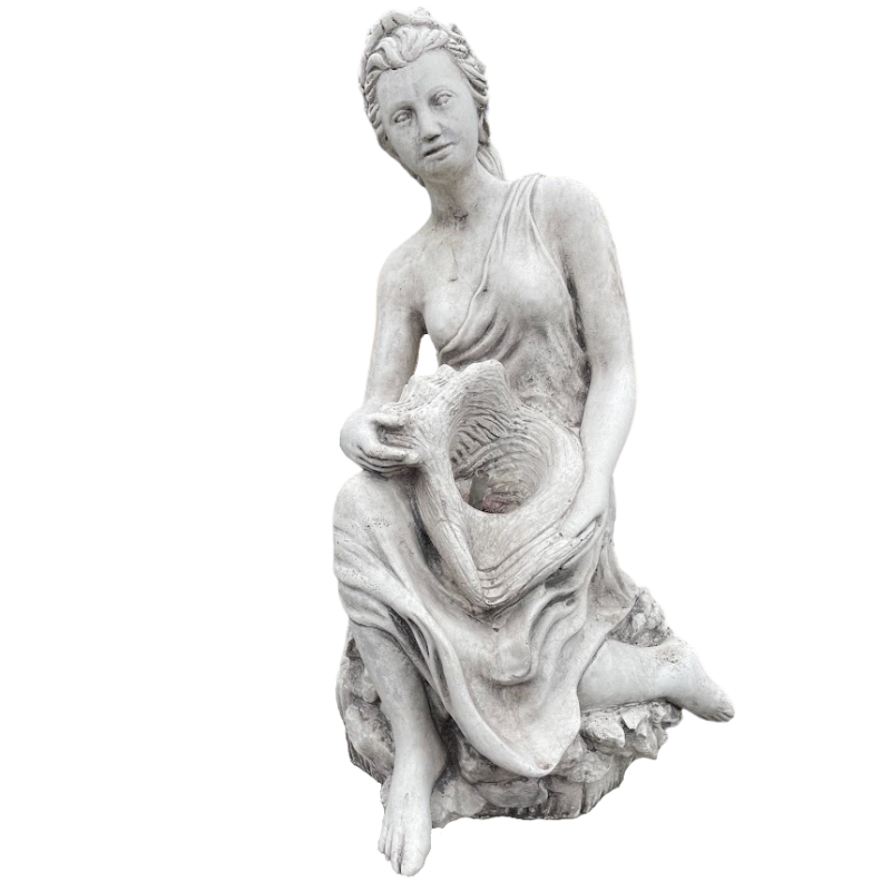 Girl With Conch Statue  