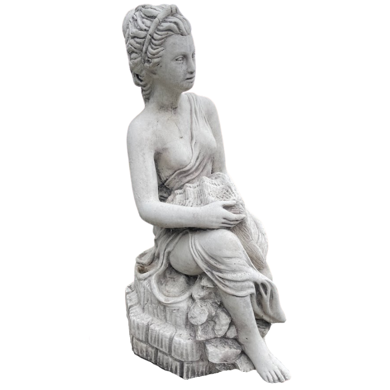Girl With Conch Statue  