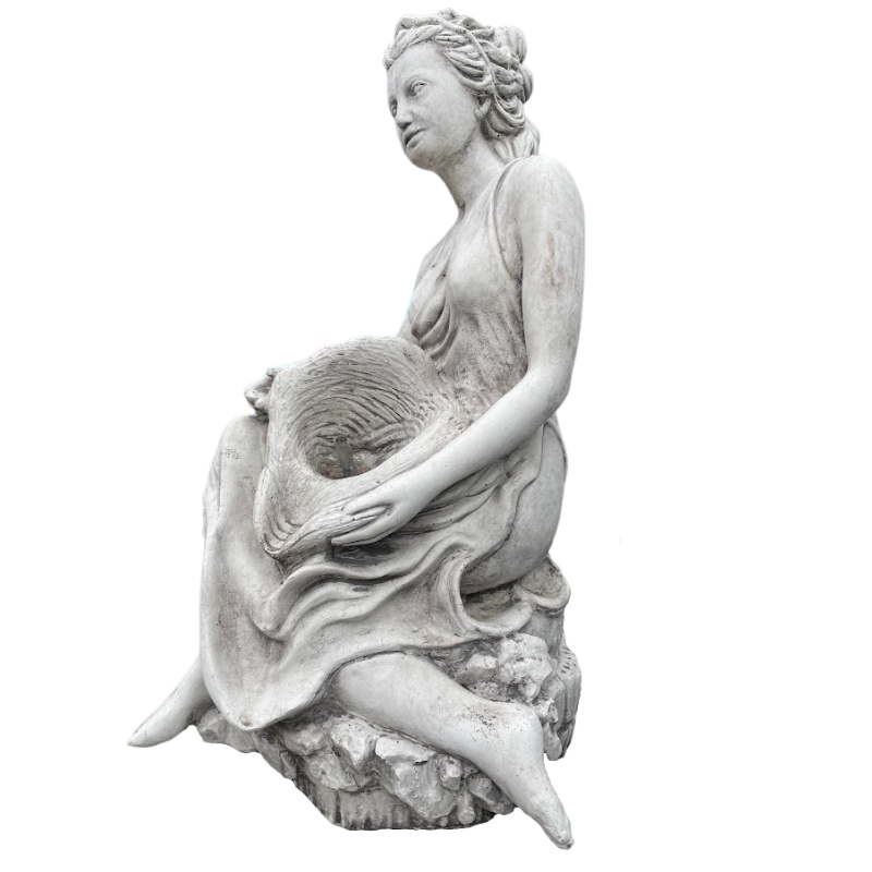 Girl With Conch Statue  
