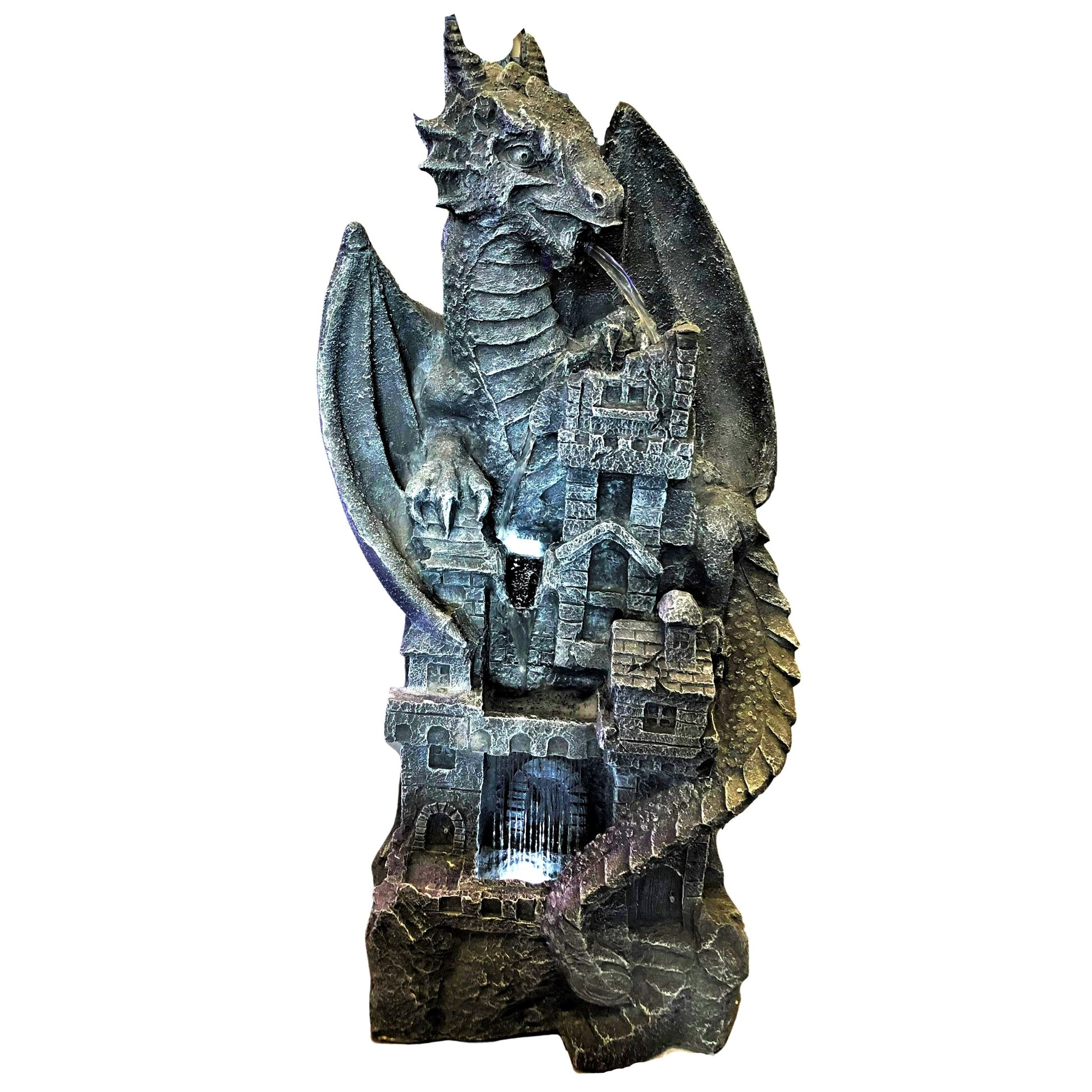 Dragon Fortress Fountain - Large Water Feature Ascot Vale Garden Centre  