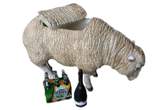 Sheep Fibreglass Statue / Esky